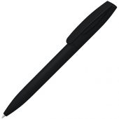Шариковая ручка Coral Gum  с прорезиненным soft-touch корпусом и клипом., черный, арт. 019755403