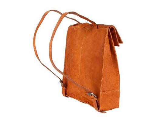 Рюкзак-сумка KLONDIKE DIGGER Mara, натуральная кожа цвета коньяк, 32,5 x 36,5 x 11 см, арт. 020080103