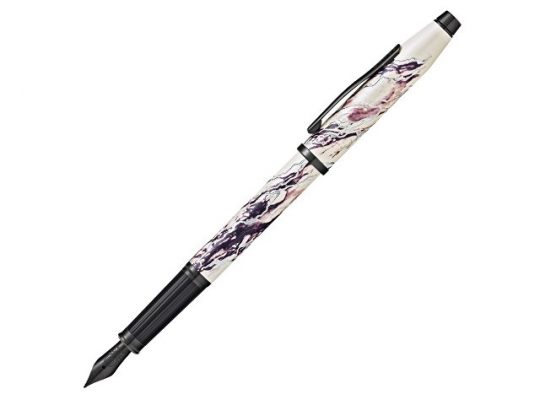 Перьевая ручка Cross Wanderlust Everest, перо тонкое F, белый, фиолетовый, арт. 020071403