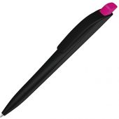 Ручка шариковая пластиковая Stream, черный/розовый, арт. 020081903