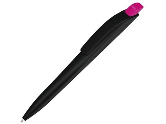 Ручка шариковая пластиковая Stream, черный/розовый, арт. 020081903