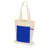 Складная хлопковая сумка для шопинга Gross с карманом, синий, арт. 020052903