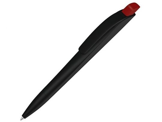 Ручка шариковая пластиковая Stream, черный/красный, арт. 020081203