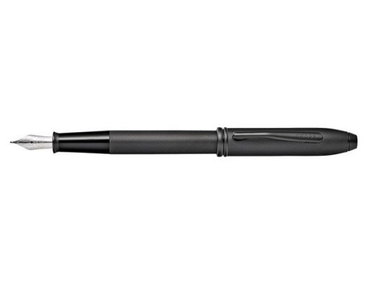 Перьевая ручка Cross Townsend Black Micro Knurl, перо F, черный, арт. 020075303