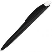 Ручка шариковая пластиковая Stream, черный/белый, арт. 020081603