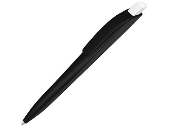 Ручка шариковая пластиковая Stream, черный/белый, арт. 020081603