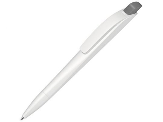 Ручка шариковая пластиковая Stream, белый/серый, арт. 020082903