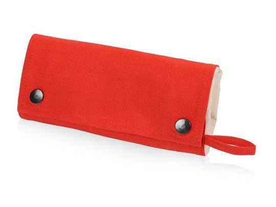 Складная хлопковая сумка для шопинга Gross с карманом, красный, арт. 020052803