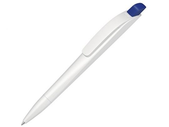 Ручка шариковая пластиковая Stream, белый/синий, арт. 020083003