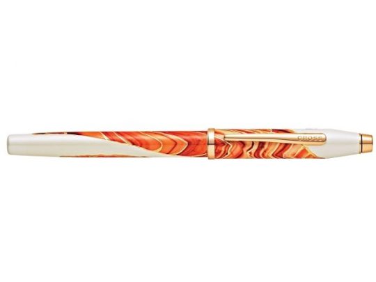 Перьевая ручка Cross Wanderlust Antelope Canyon, перо тонкое F, белый, оранжевый, арт. 020071703