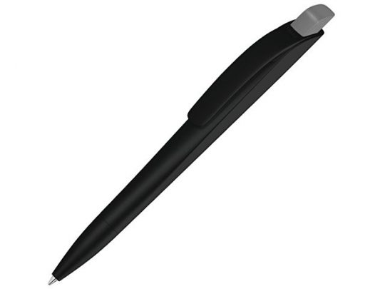 Ручка шариковая пластиковая Stream, черный/серый, арт. 020080903