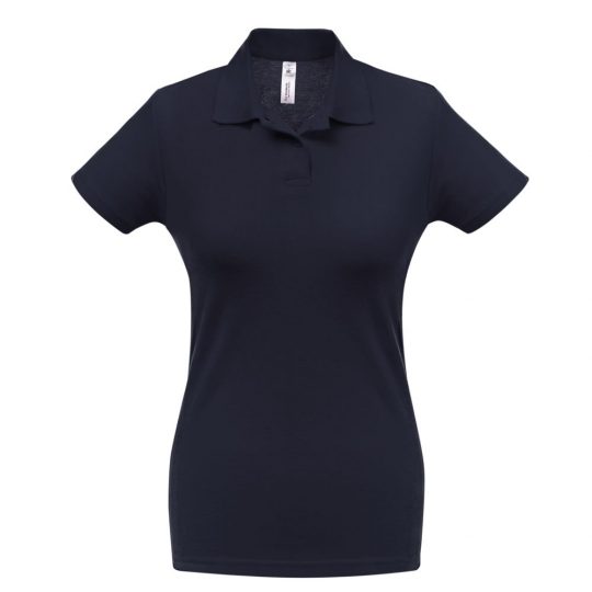 Рубашка поло женская ID.001 темно-синяя, размер M