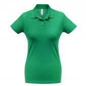 Рубашка поло женская ID.001 зеленая, размер XL
