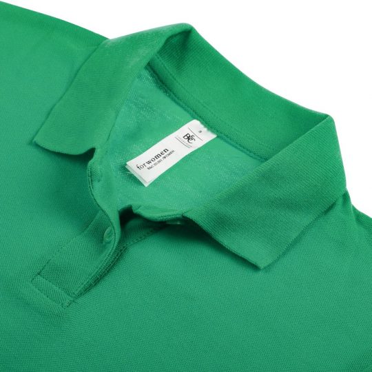Рубашка поло женская ID.001 зеленая, размер XXL