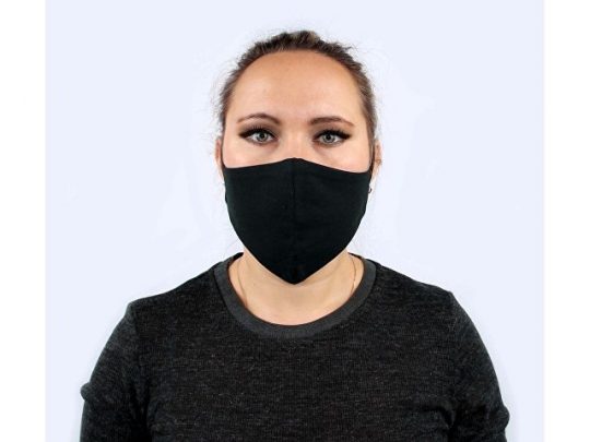 Хлопковая защитная маска для лица многоразовая анатомической формы без шва, арт. 020098603