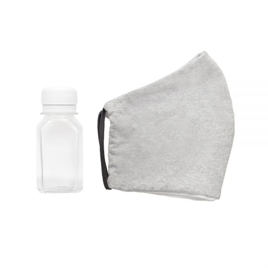 Комплект СИЗ #2 (маска серая, антисептик, перчатки белые), упаковано в жестяную банку, белый