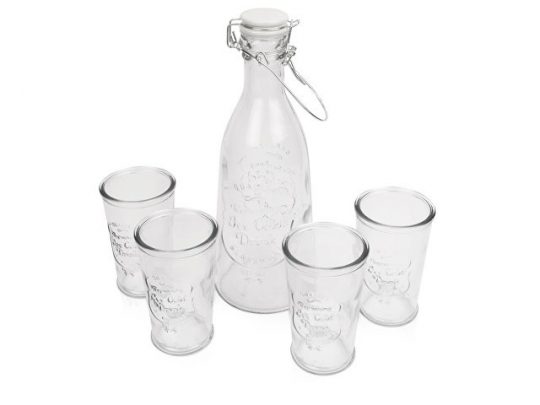 Набор Baikal из 4 стаканов для воды 250мл с графином 1000мл, арт. 020123203