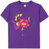 Футболка детская «Пятно Maker», фиолетовая, на рост 106-116 см (6 лет)