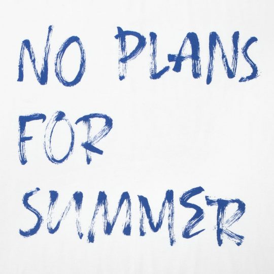 Футболка No Plans For Summer, белая, размер XXL