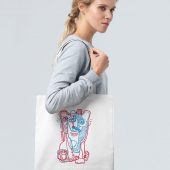 Холщовая сумка «Биполярный медведь», молочно-белая