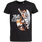 Футболка «Меламед. Jimi Hendrix», черный меланж, размер L