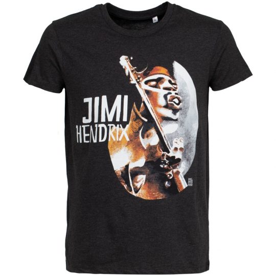 Футболка «Меламед. Jimi Hendrix», черный меланж, размер XL