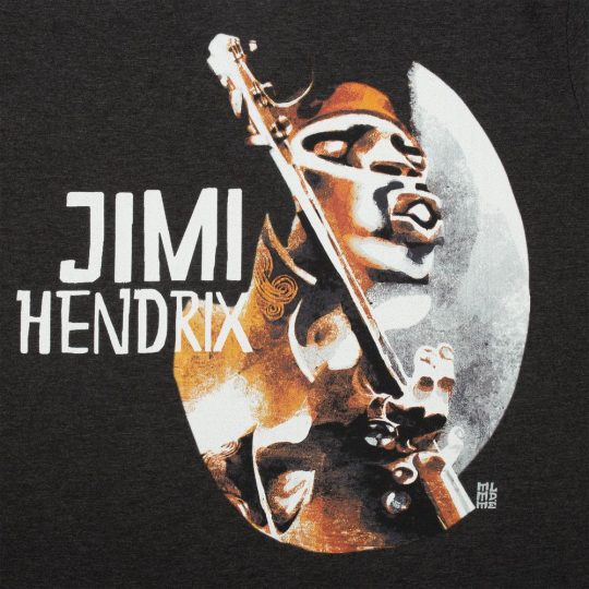 Футболка «Меламед. Jimi Hendrix», черный меланж, размер L