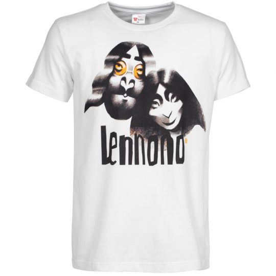 Футболка «Меламед. John Lennon, Yoko Ono», белая, размер XXL