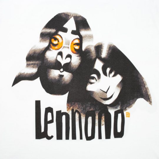 Футболка «Меламед. John Lennon, Yoko Ono», белая, размер XL