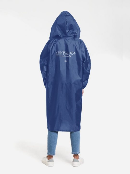 Дождевик «Смываемся», ярко-синий, размер XL