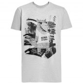 Футболка «Волка футболка», серый меланж, размер S