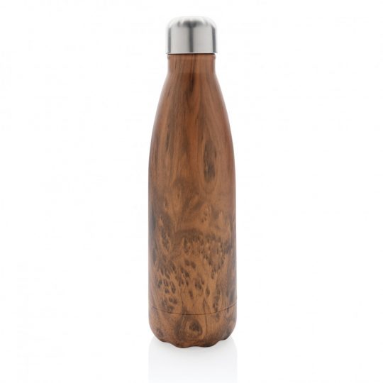 Вакуумная бутылка с принтом под дерево, арт. 020119106