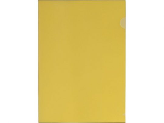Папка-уголок прозрачный формата А4  0,18 мм, желтый, арт. 020728603