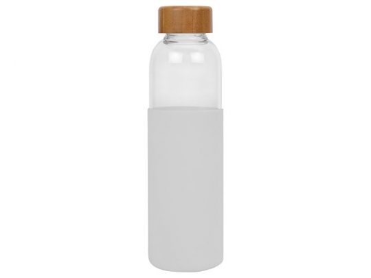 Бутылка для воды стеклянная Refine, в чехле, 550 мл, белый, арт. 020655003