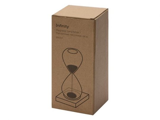 Песочные магнитные часы на деревянной подставке Infinity, арт. 020673603