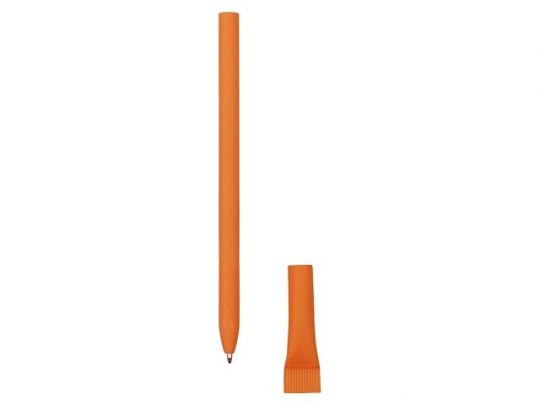 Ручка картонная с колпачком Recycled, оранжевый, арт. 020814103