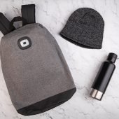 Набор подарочный URNABICON: рюкзак, шапка, бутылка для воды