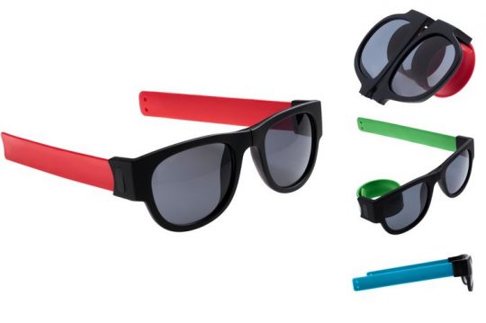 Складные очки на заказ, небьющиеся линзы, защита UV 400, благодаря складным силиконовым дужкам удобно носить очки на руке, или, например, закрепить на руль велосипеда