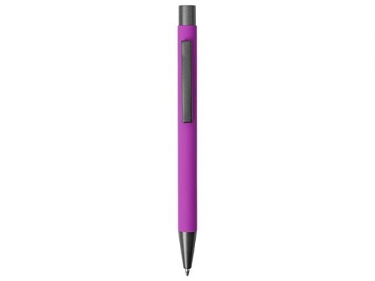 Ручка металлическая soft touch шариковая Tender, фиолетовый/серый, арт. 020813603