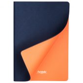 Ежедневник Portobello Trend, Blue ocean, недатированный, синий/оранжевый
