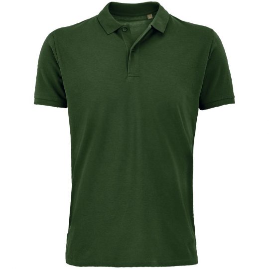 Рубашка поло мужская Planet Men, темно-зеленая, размер 5XL