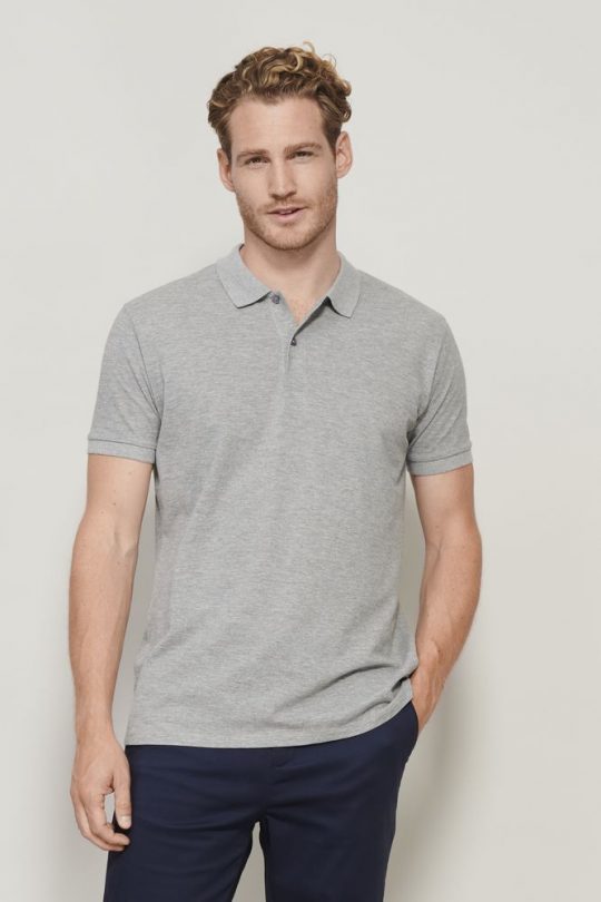 Рубашка поло мужская Planet Men, серый меланж, размер 5XL