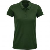 Рубашка поло женская Planet Women, темно-зеленая, размер L