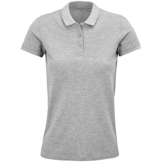 Рубашка поло женская Planet Women, серый меланж, размер M