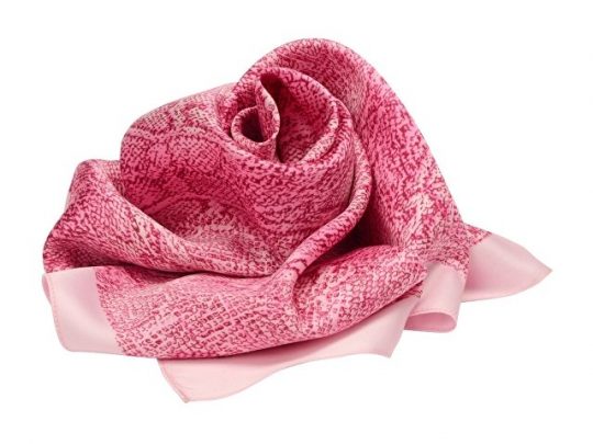 Платок розовый 500*515 мм в подарочном мешке, арт. 020950303