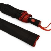 Зонт-полуавтомат складной Motley с цветнами спицами, красный, арт. 021544303