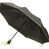 Зонт-полуавтомат складной Motley с цветнами спицами, зеленый, арт. 021544403