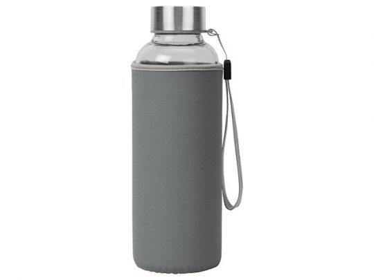 Бутылка для воды Pure c чехлом, 420 мл,серый, арт. 020831703