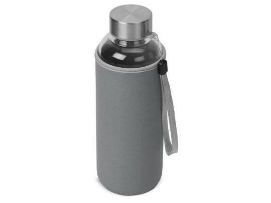 Бутылка для воды Pure c чехлом, 420 мл,серый, арт. 020831703