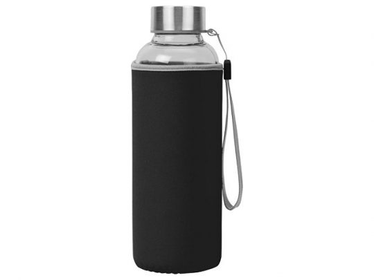 Бутылка для воды Pure c чехлом, 420 мл,черный, арт. 020831503